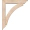 Ekena Millwork Thorton Traditional Smooth Bracket w/ Offset Brace, Douglas Fir, 5 1/2"W x 26"D x 30"H BKT0604X26X30THR01SDF - alternate 2